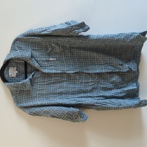 Columbia men's button up short sleeve shirt xL